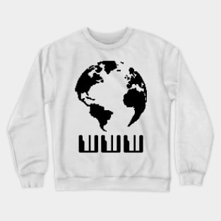 WWW design (pixel art) Crewneck Sweatshirt